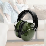 Maxbell Noise Reduction Earmuff Adjustable for Lawn Mowing Workshop Construction Green
