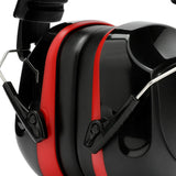 Maxbell Noise Reduction Earmuff Adjustable for Lawn Mowing Workshop Construction Red