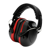 Maxbell Noise Reduction Earmuff Adjustable for Lawn Mowing Workshop Construction Red