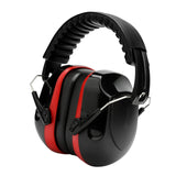 Maxbell Noise Reduction Earmuff Adjustable for Lawn Mowing Workshop Construction Red