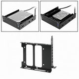 Maxbell 3.5" SSD Mounting Bracket Sturdy SSD Tray with Mounting Screw SSD HDD Holder Black