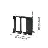 Maxbell 3.5" SSD Mounting Bracket Sturdy SSD Tray with Mounting Screw SSD HDD Holder Black