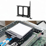 Maxbell 2.5" SSD Mounting Bracket Hard Drive Holder Computer HDD Bay Metal Drive Bay Black