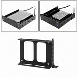 Maxbell Dual SSD Mounting Bracket SSD Bracket SSD HDD Dock 2.5 inch Hard Drive Mount Black