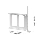Maxbell 2.5" SSD Mounting Bracket Hard Drive Holder Computer HDD Bay Metal Drive Bay White