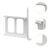 Maxbell 2.5" SSD Mounting Bracket Hard Drive Holder Computer HDD Bay Metal Drive Bay White