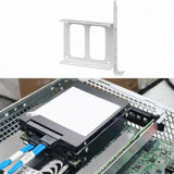 Maxbell 2.5" SSD Mounting Bracket Hard Drive Holder Computer HDD Bay Metal Drive Bay White