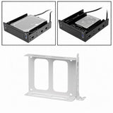 Maxbell Dual SSD Mounting Bracket SSD Bracket SSD HDD Dock 2.5 inch Hard Drive Mount White
