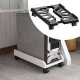 Maxbell CPU Stand Multiple Air Vents Adjustable Space Saving Telescopic Support Cart Black