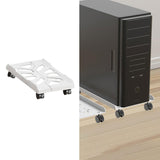 Maxbell CPU Stand Multiple Air Vents Adjustable Space Saving Telescopic Support Cart White