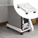 Maxbell CPU Stand Multiple Air Vents Adjustable Space Saving Telescopic Support Cart White