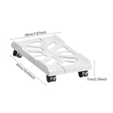 Maxbell CPU Stand Multiple Air Vents Adjustable Space Saving Telescopic Support Cart White