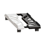 Maxbell CPU Stand Multiple Air Vents Adjustable Space Saving Telescopic Support Cart Black White