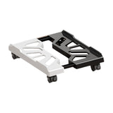 Maxbell CPU Stand Multiple Air Vents Adjustable Space Saving Telescopic Support Cart Black White