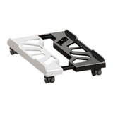Maxbell CPU Stand Multiple Air Vents Adjustable Space Saving Telescopic Support Cart Black White
