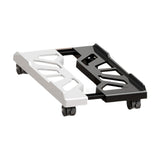 Maxbell CPU Stand Multiple Air Vents Adjustable Space Saving Telescopic Support Cart Black White
