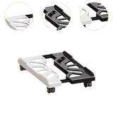 Maxbell CPU Stand Multiple Air Vents Adjustable Space Saving Telescopic Support Cart Black White