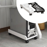 Maxbell CPU Stand Multiple Air Vents Adjustable Space Saving Telescopic Support Cart Black White