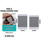 Maxbell Laptop GPU CPU Phase Change Pad Premium Replace Heat Conduction Silicone Pad 3.1cmx5cmx0.02cm