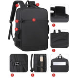 Maxbell Travel Laptop Backpack with Mesh Pockets Business Work Bag for Business Trip