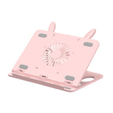 Maxbell Laptop Stand for Desk Practical Cooling Multipurpose Computer Notebook Stand Pink