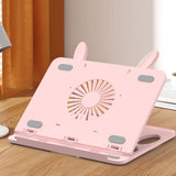 Maxbell Laptop Stand for Desk Practical Cooling Multipurpose Computer Notebook Stand Pink