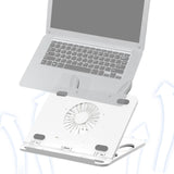 Maxbell Laptop Stand for Desk Practical Cooling Multipurpose Computer Notebook Stand White