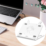 Maxbell Laptop Stand for Desk Practical Cooling Multipurpose Computer Notebook Stand White