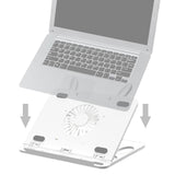 Maxbell Laptop Stand for Desk Practical Cooling Multipurpose Computer Notebook Stand White