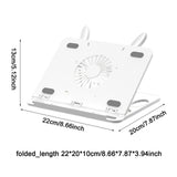 Maxbell Laptop Stand for Desk Practical Cooling Multipurpose Computer Notebook Stand White