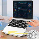 Maxbell Laptop Stand for Desk Practical Cooling Multipurpose Computer Notebook Stand White