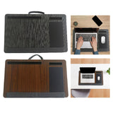 Maxbell Lap Laptop Desk Handicrafts Business Trip Bedside Sofa Workstation Mouse Pad Black