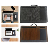 Maxbell Lap Laptop Desk Handicrafts Business Trip Bedside Sofa Workstation Mouse Pad Black