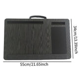 Maxbell Lap Laptop Desk Handicrafts Business Trip Bedside Sofa Workstation Mouse Pad Black