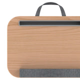 Maxbell Laptop Lap Desk Multifunctional Writing Computer Table for Bed Travel Wood Color