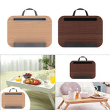 Maxbell Laptop Lap Desk Multifunctional Writing Computer Table for Bed Travel Wood Color