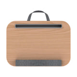 Maxbell Laptop Lap Desk Multifunctional Writing Computer Table for Bed Travel Wood Color