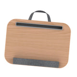 Maxbell Laptop Lap Desk Multifunctional Writing Computer Table for Bed Travel Wood Color