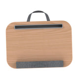Maxbell Laptop Lap Desk Multifunctional Writing Computer Table for Bed Travel Wood Color