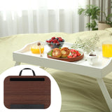Maxbell Laptop Lap Desk Multifunctional Writing Computer Table for Bed Travel Dark Brown