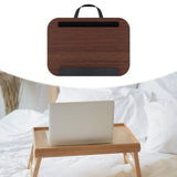 Maxbell Laptop Lap Desk Multifunctional Writing Computer Table for Bed Travel Dark Brown