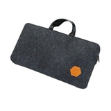 Maxbell Felt Keyboard Storage Bag Mobile Office with Zipper Stylish PC Keyboard Case Dark Gray