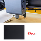 Maxbell 25 Pieces Laser Engraving Marking Paper for  Engraver Machine Black