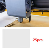 Maxbell 25 Pieces Laser Engraving Marking Paper for  Engraver Machine White