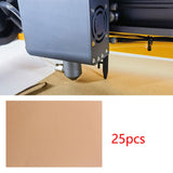 Maxbell 25 Pieces Laser Engraving Marking Paper for  Engraver Machine Khaki