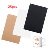Maxbell 25 Pieces Laser Engraving Marking Paper for  Engraver Machine Khaki