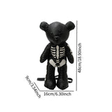 Maxbell Skeleton Bear Backpack Gothic Shoulder Bag for Travel Shopping