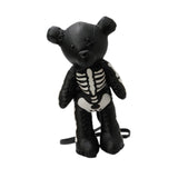 Maxbell Skeleton Bear Backpack Gothic Shoulder Bag for Travel Shopping