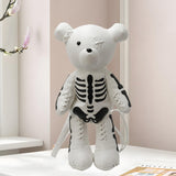 Maxbell Skeleton Bear Backpack Gothic Shoulder Bag for Travel Shopping