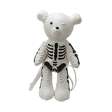 Maxbell Skeleton Bear Backpack Gothic Shoulder Bag for Travel Shopping